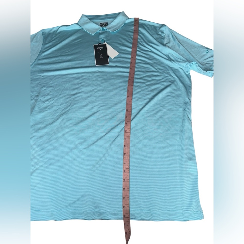 NWT Callaway Men's Aqua Polo Golf Shirt Size XL - Picture 6 of 10